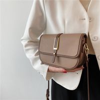 Retro Contrast Color Shoulder Messenger Handbags sku image 2
