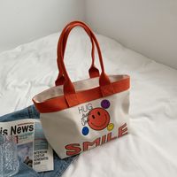 Wholesale Fashion Printing Large Capacity Canvas Bag sku image 5