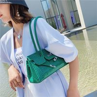 Fashion Texture Stone Pattern Gradient Color One-shoulder Small Square Bag sku image 2