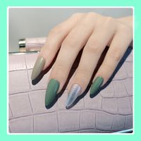 Nouvel Autocollant Adhésif Pour Faux Ongles Pointu Long main image 5