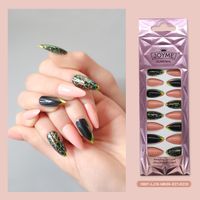 Fashion Pointed Finished Almond Nail Strips main image 5