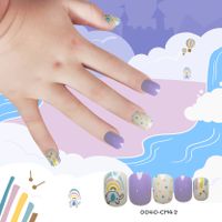 Fashion Children's Taro Purple 24 Pieces Of Nail Piece main image 5