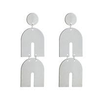 Simple Irregular Silver Alloy Earrings Wholesale main image 7