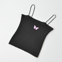 Fashion Butterfly Embroidery Knitted Camisole main image 6