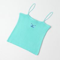 Fashion Butterfly Embroidery Knitted Camisole main image 7