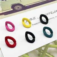 Simple Fashion Color Acrylic Chain Open Earrings main image 3