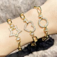Punk Personality Exaggerated Heart Thick Chain Bracelet main image 1