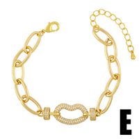 Punk Personality Exaggerated Heart Thick Chain Bracelet main image 6