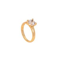 Korean Simple Fashion Plain Diamond Ring main image 6
