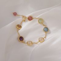 Korean Fashion Colorful Candy Crystal Bracelet main image 2