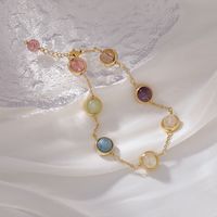 Korean Fashion Colorful Candy Crystal Bracelet main image 6