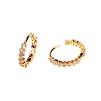 Fashion Geometric Diamond-studded Symmetrical Earrings Wholesale main image 4
