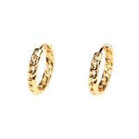 Simple Cable Chain Copper Earrings Wholesale main image 1