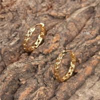 Simple Cable Chain Copper Earrings Wholesale main image 5