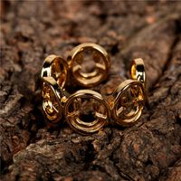 Fashion Personality Hollow Smiley Face Open Ring main image 4