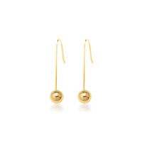 Simple Round Bead Long Earrings Wholesale main image 6