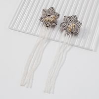 Bohemian Style Flower Tassel Long Earrings main image 4