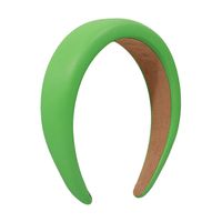 Retro Thickened Sponge Pure Color Headband main image 6