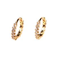 Fashion Geometric Diamond-studded Symmetrical Earrings Wholesale sku image 1