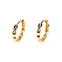 Simple Drop-shaped Copper Earrings Wholesale sku image 1