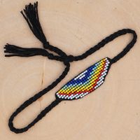 أسلوب وطني بسيط في أمريكا الجنوبية يرتدي بدلة من حبات الأرز Miyuki المنسوجة يدويًا قوس قزح مرصع بالماس sku image 2