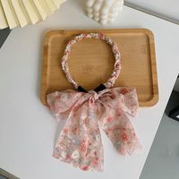 Diadema De Perlas Con Estampado Floral Coreano sku image 3