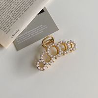 Clip De Agarre De Diamantes De Imitación De Perlas De Aleación Coreana sku image 2
