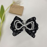 Korean Lace Mesh Bow Tie Clip sku image 8