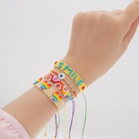 Pulsera Tejida A Mano Con Cuentas Miyuki De Ojos Afortunados Étnicos Simples main image 5