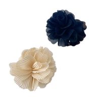 Korean Style Folds Flower Resin Hairpin main image 6