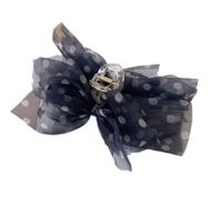 Korean Bow Organza Dot Hair Catch main image 6