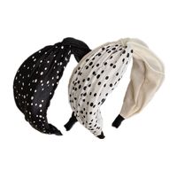 Korean Dots Cross Wide-brimmed Headband main image 6