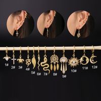 Ear Cartilage Rings & Studs Fashion Animal Copper Plating Artificial Gemstones main image 1