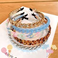 Simple Candy Color Resin Hairband main image 1