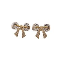 Korean Style Simple Diamond Butterfly Earrings main image 6