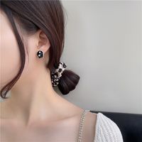 Korean Style Simple Portrait Pearl Earrings main image 3