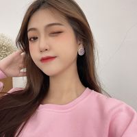Korean Style Smiley Face Asymmetrical Cute Earrings main image 3