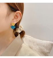 Boucles D&#39;oreilles Créatives Géométriques De Couleur Rétro De Style Coréen main image 4