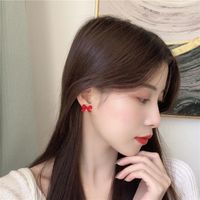 Korean Style Simple Bows Earrings main image 3