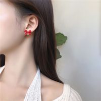 Korean Style Simple Bows Earrings main image 4
