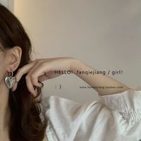 Exaggerated Style Big Heart Alloy Earrings main image 5