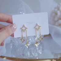 Korean Style Star Tassel Earrings Wholesale main image 4