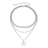 Simple Fashion Star Metal Chain Combination Necklace main image 6
