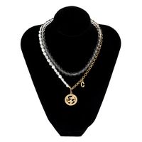 Fashion Pearl Multilayer Alloy Pisces Pendant Necklace main image 5