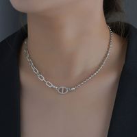 Fashion Pig Nose Buckle Double-layer Necklace main image 4