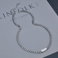 Fashion Stainless Steel Square Brand Necklace main image 4