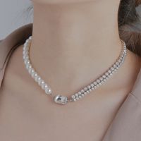 Simple Splicing Inlaid Square Diamond Necklace main image 1