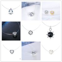 Fashion Variety Of Transparent Zircon Invisible Necklace main image 1