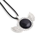 Fashion  Amethyst Diamond Wing Pendant Necklace main image 6