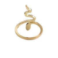 Modefarbener, Verstellbarer Ring Mit Zirkonia-schlangenöffnung main image 6